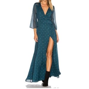 Emerald Floral Jolene Maxi Dress